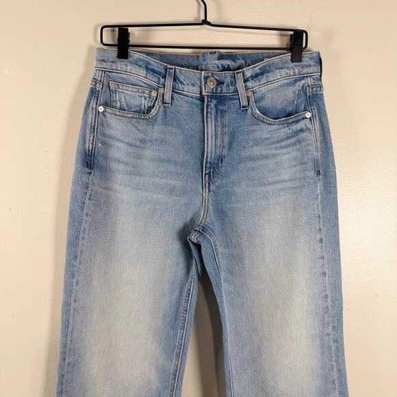 AYR The Easy Easy Jeans Light Wash Blue Stretch Denim High Rise Cropped Size 29 - Picture 5 of 11